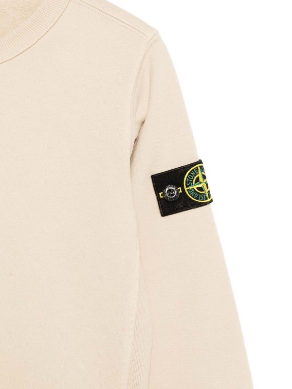 STONE ISLAND: crew necks online - Crewneck Sweatshirt With Logo