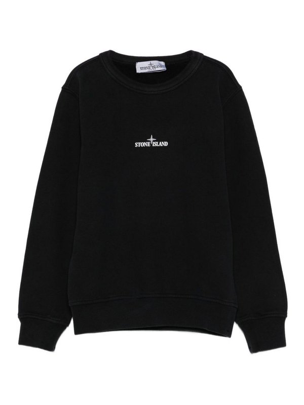 STONE ISLAND: crew necks - Crewneck Sweatshirt With Logo