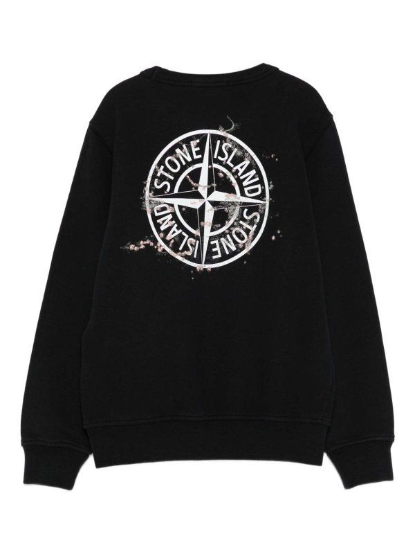 STONE ISLAND: crew necks online - Crewneck Sweatshirt With Logo