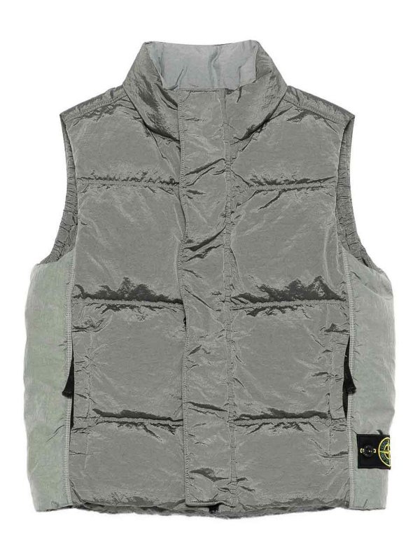 STONE ISLAND: ベスト＆チョッキ - ウェストコート/ジレ - グレー