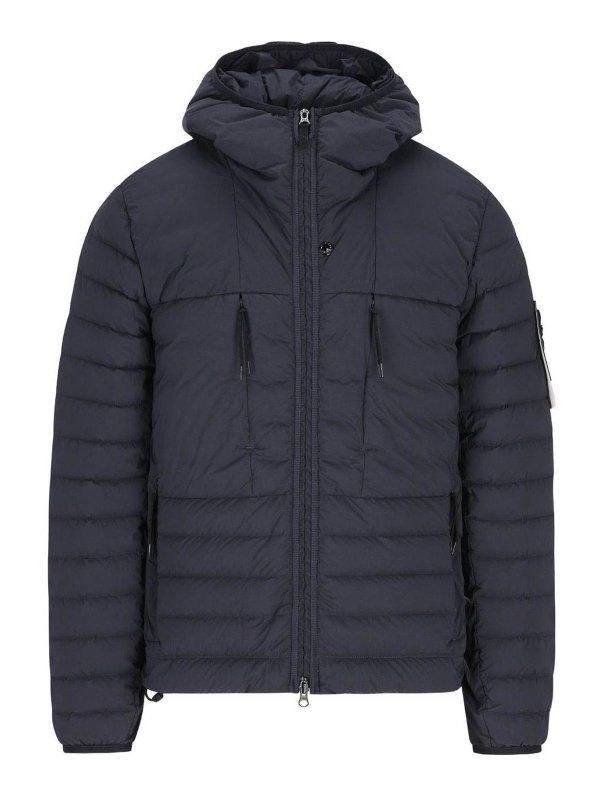 STONE ISLAND: padded jackets - Short Down Jacket With Logo Patch