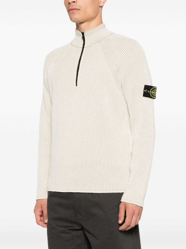クルーネック - 白 shop online: STONE ISLAND