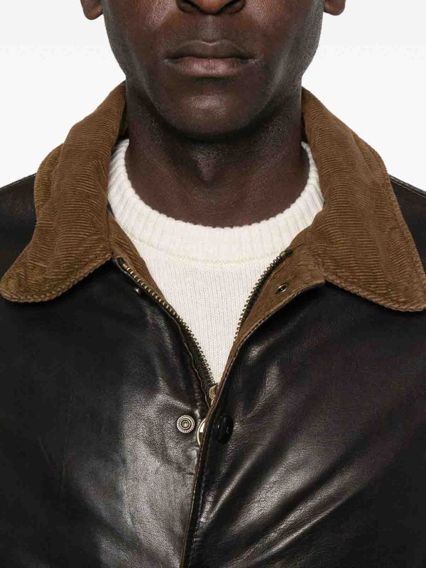 The Best Shops THE JACK LEATHERS: カジュアルジャケット - カジュアルジャケット - ブラウン