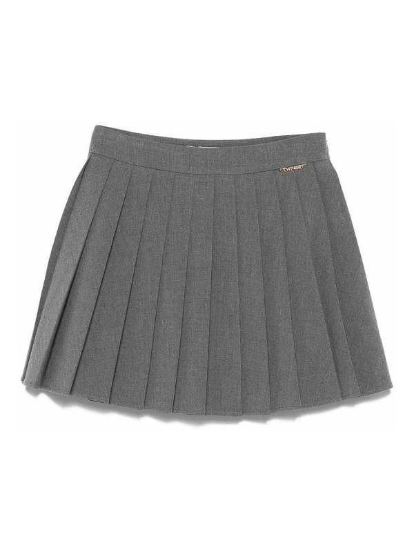 TWINSET: mini skirts - Pleated Miniskirt