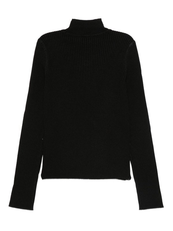 The Best Shops TWINSET: crew necks - Turtleneck Sweater With Logo