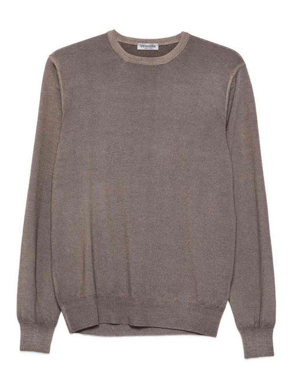 VENGERA: Pull col rond - Pull Col Rond - Marron