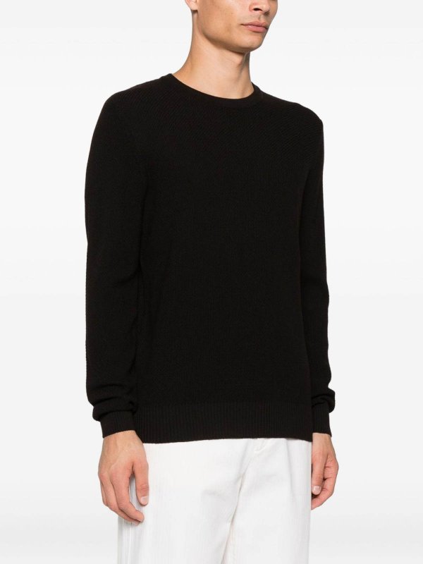 The Best Shops VENGERA: Suéteres con cuello pico - Suéter Cuello Redondo - Negro