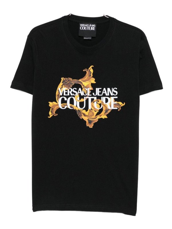 VERSACE JEANS: Pull col rond - Pull Col Rond - Noir