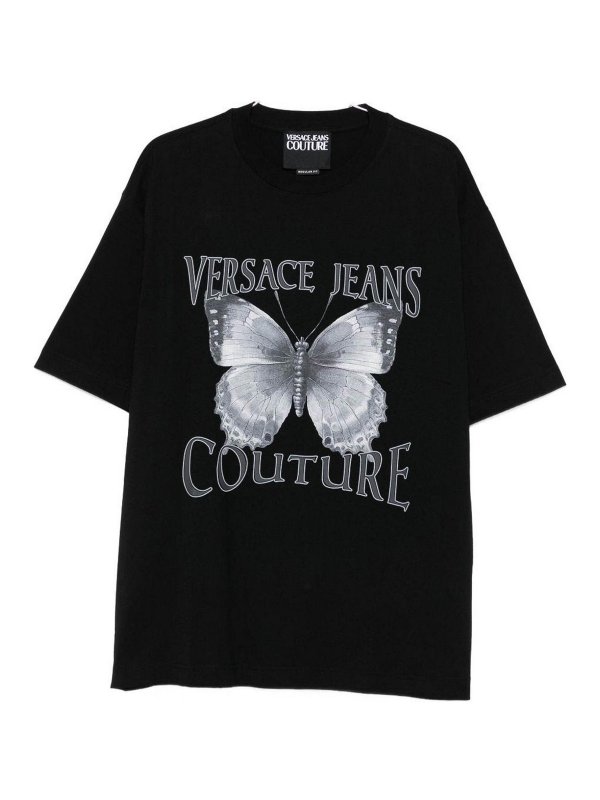 VERSACE JEANS: クルーネック - クルーネック - 黒