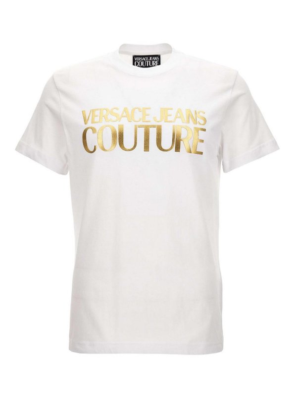 VERSACE JEANS: Pull col rond - Pull Col Rond - Blanc
