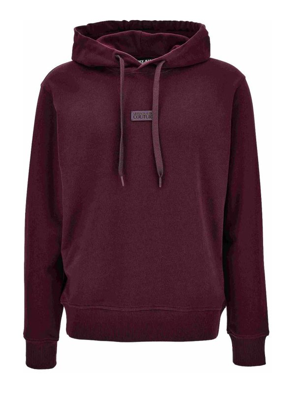 VERSACE JEANS: Sweatshirts & Pulls - Sweat-Shirts - Rouge Brun