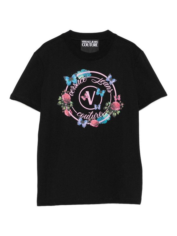 VERSACE JEANS: クルーネック - クルーネック - 黒