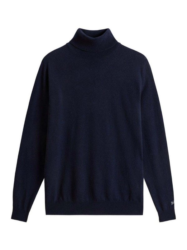 WOOLRICH: Suéteres con cuello pico - Suéter Cuello Redondo - Azul