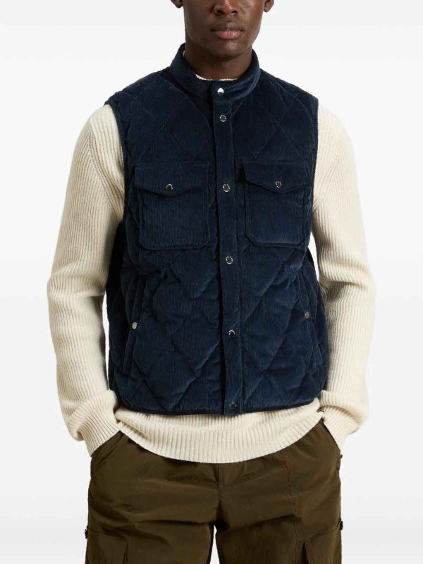 WOOLRICH: Gilets tricot online - Gilet - Bleu