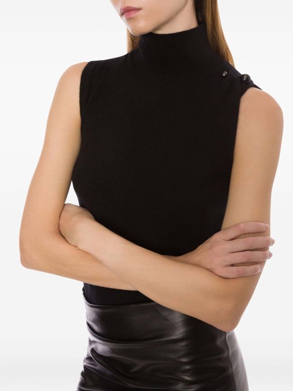 Cashmere Top With A Funnel Neck shop online: ALBERTA FERRETTI