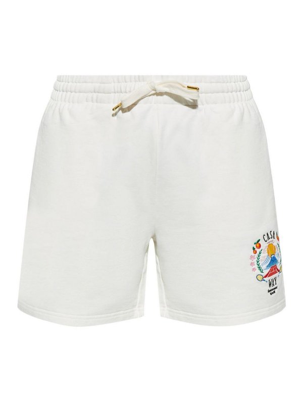 CASABLANCA: Trousers Shorts - Cotton Shorts With Logo