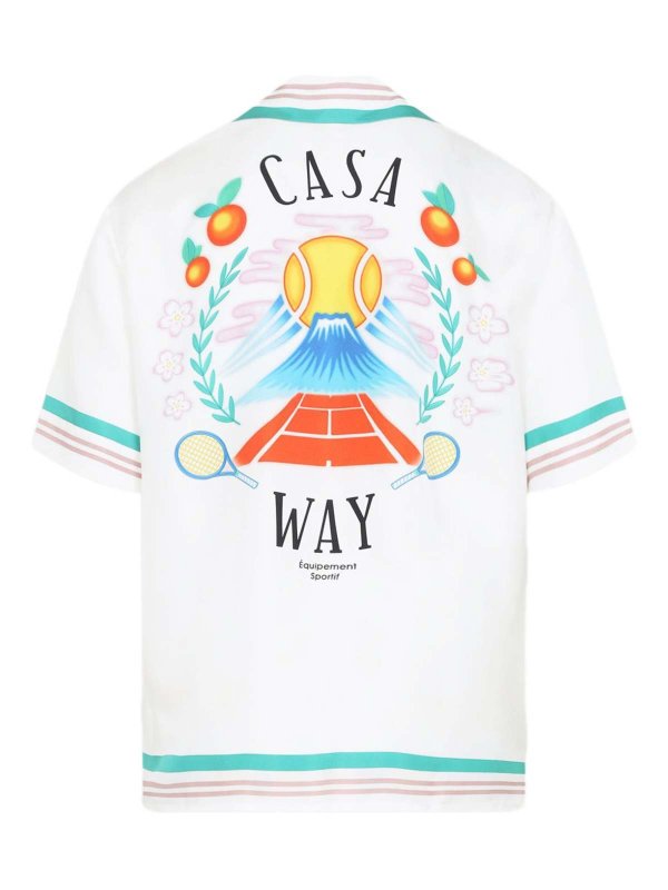 シャツ - 白 shop online: CASABLANCA