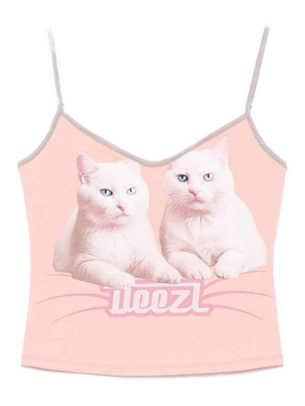 DIESEL: トップス＆タンクトップ - トップ/タンクトップ - ヌードカラー