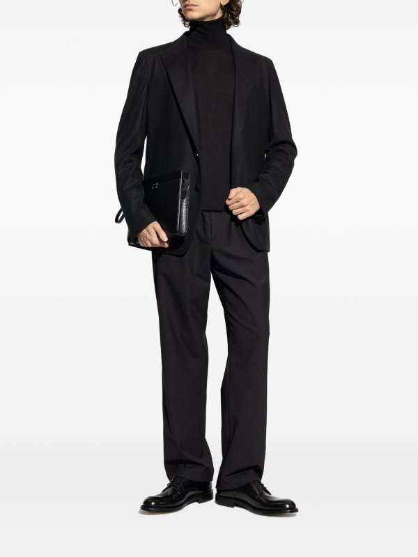 The Best Shops DOLCE & GABBANA: Strickpullover mit Rundhalsausschnitt - Rundhalspullover - Schwarz