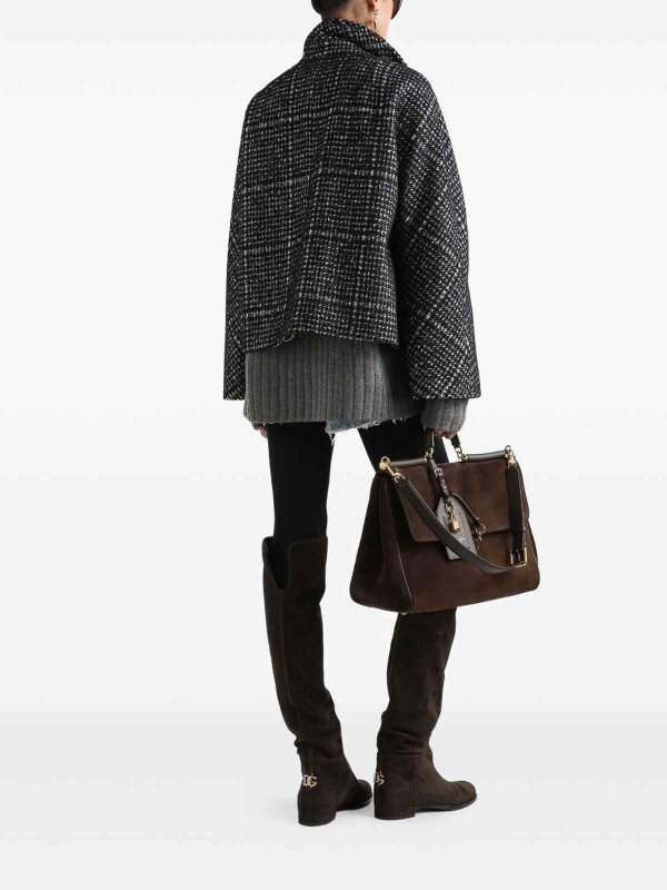 DOLCE & GABBANA: cappotti corti online - Cappotto a doppio petto a doppio petto