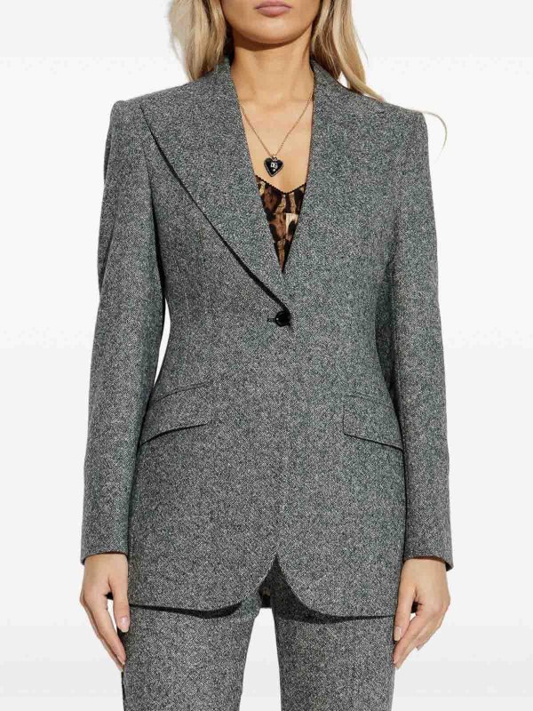 Blazer - Gris shop online: DOLCE & GABBANA