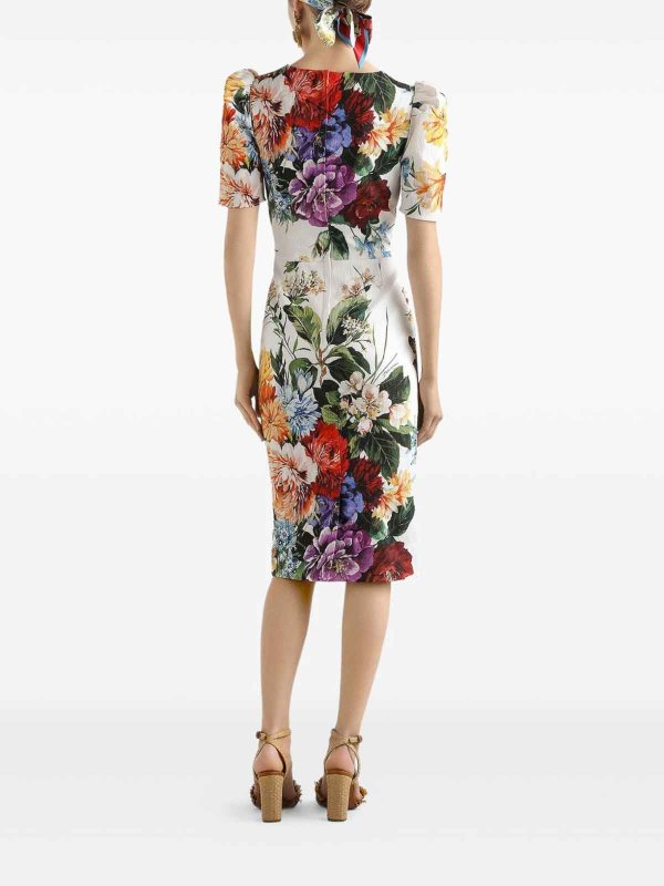 DOLCE & GABBANA: Robe longueur genou online - Robe Au Genou - Multicolore