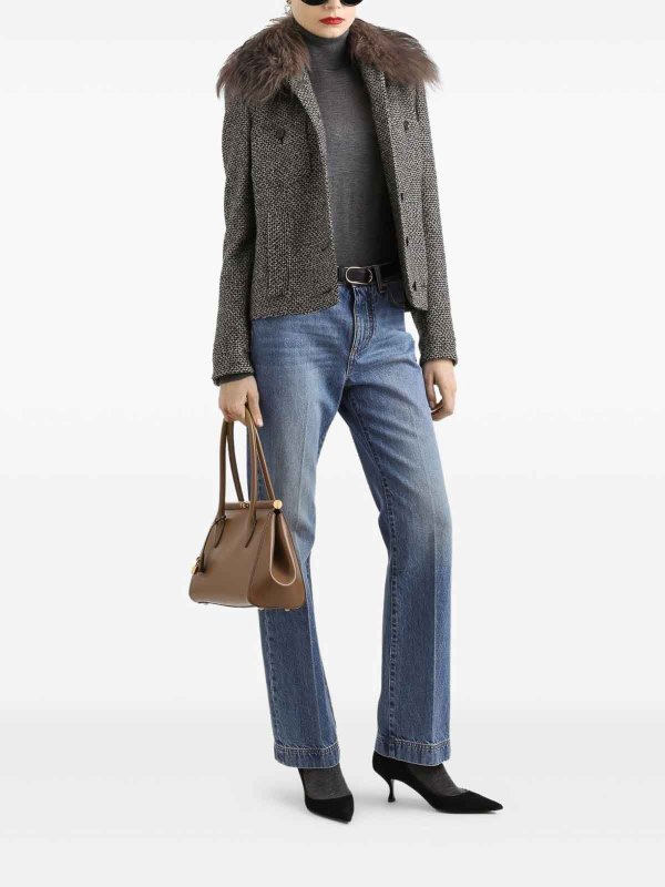 DOLCE & GABBANA: bootcut jeans online - Blue Cotton Jeans