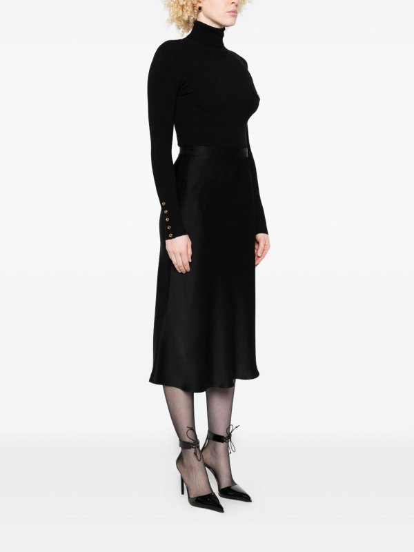 ELISABETTA FRANCHI buy online Knielanges Kleid - Schwarz