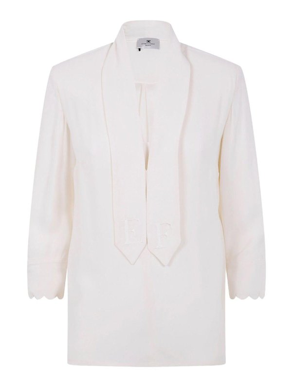 ELISABETTA FRANCHI: Camisas - Camisa - Blanco