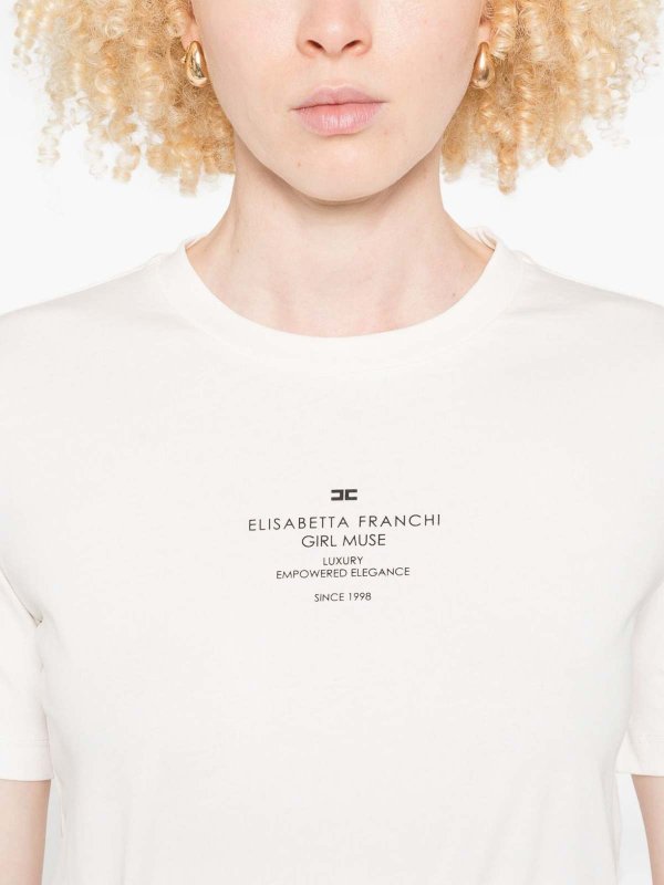T-Shirt - Weiß shop online: ELISABETTA FRANCHI