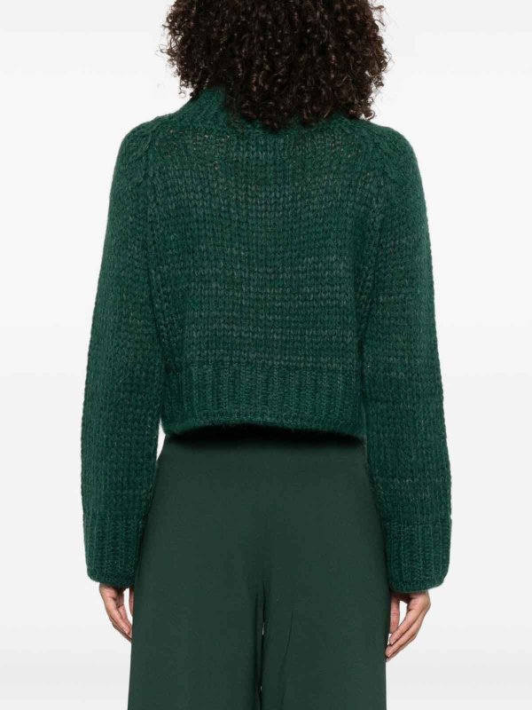 The Best Shops ERMANNO SCERVINO: Suéteres con cuello pico - Suéter Cuello Redondo - Verde