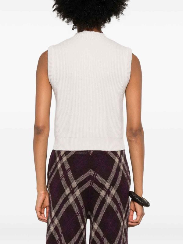 FORTE FORTE: Strickpullover mit Rundhalsausschnitt online - Rundhalspullover - Weiß