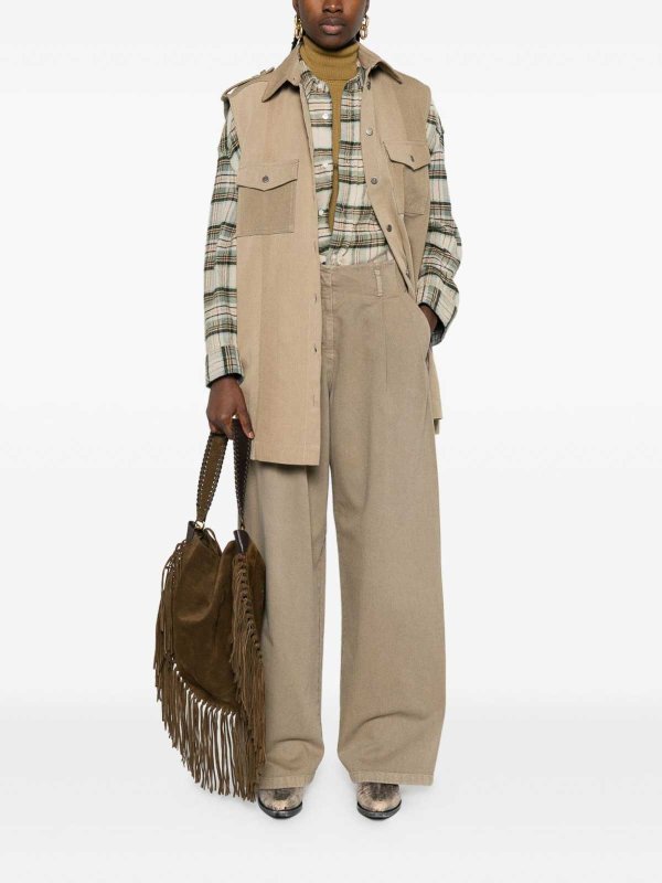 GOLDEN GOOSE: Jeans boot-cut online - Jeans Boot-Cut - Marrón Claro