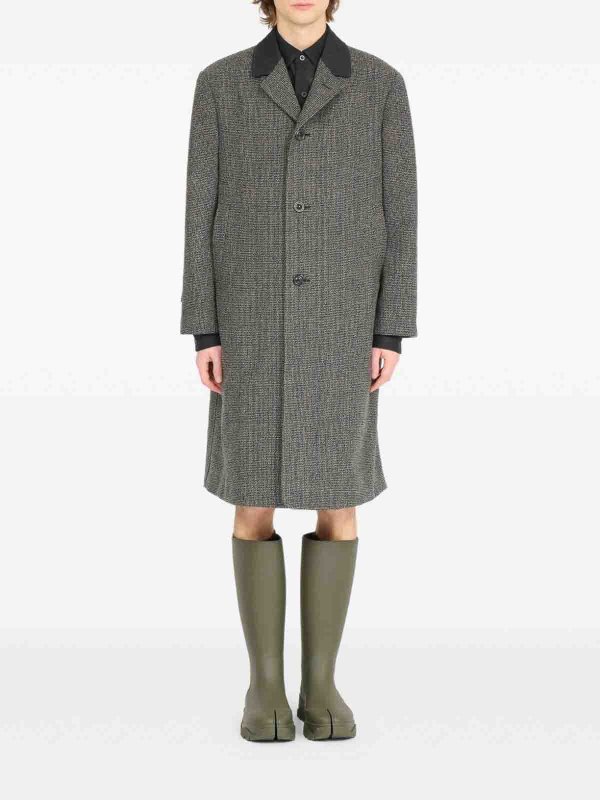 The Best Shops Maison Margiela: Long Single-Breasted Wool Coat