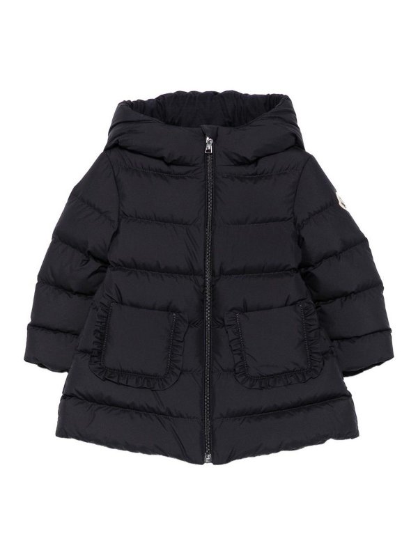 MONCLER: Kurze Daunenjacken - Daunenjacke - Blau