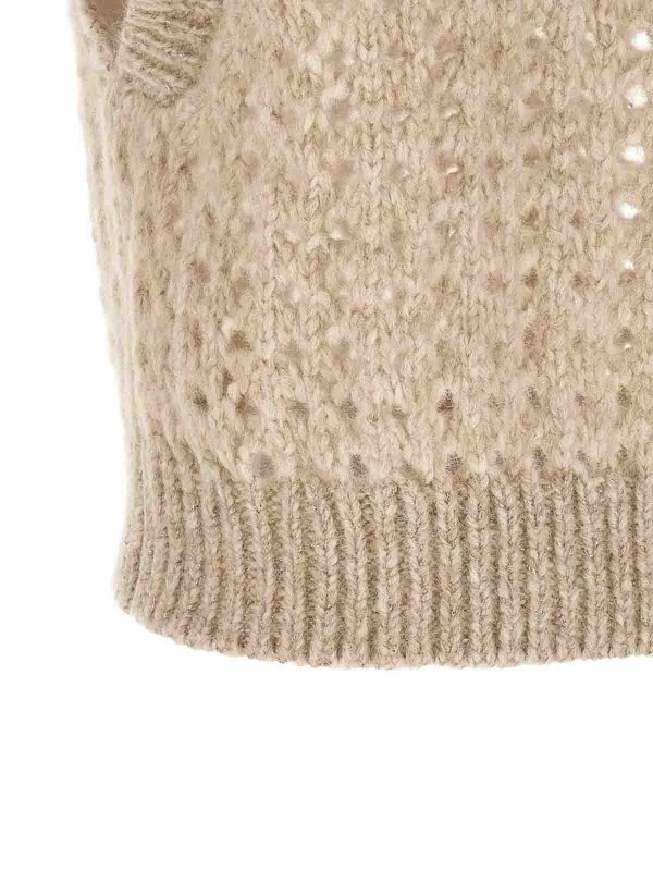 Rundhalspullover - Beige shop online: PESERICO