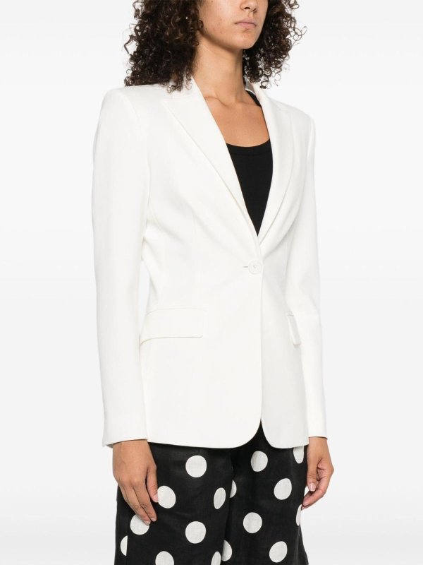 White Single-Breasted Blazer shop online: Pinko