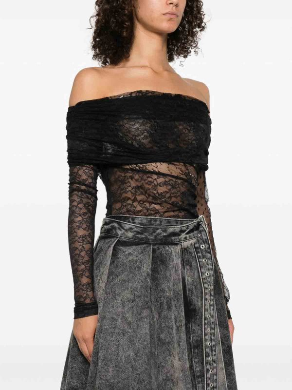 The Best Shops Pinko: Tops & Tank tops - Lace Bodysuit