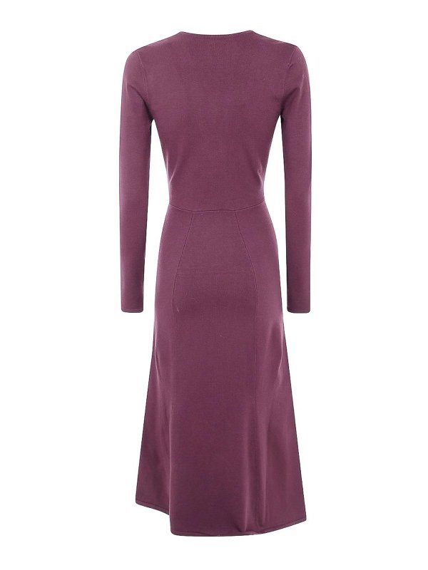 TWINSET: ニーレングスドレス online - 膝丈ドレス - ダークレッド