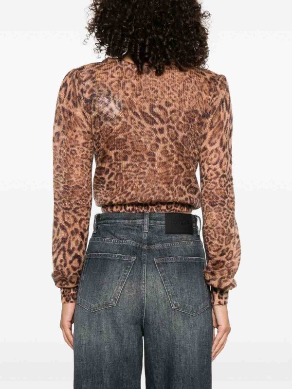 TWINSET: Strickpullover mit Rundhalsausschnitt online - Rundhalspullover - Beige