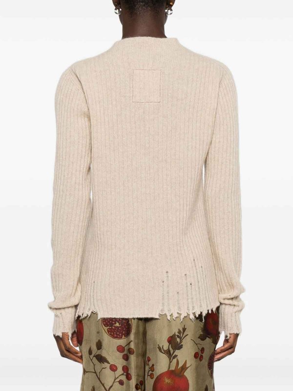 UMA WANG: Suéteres con cuello pico online - Suéter Cuello Redondo - Beis