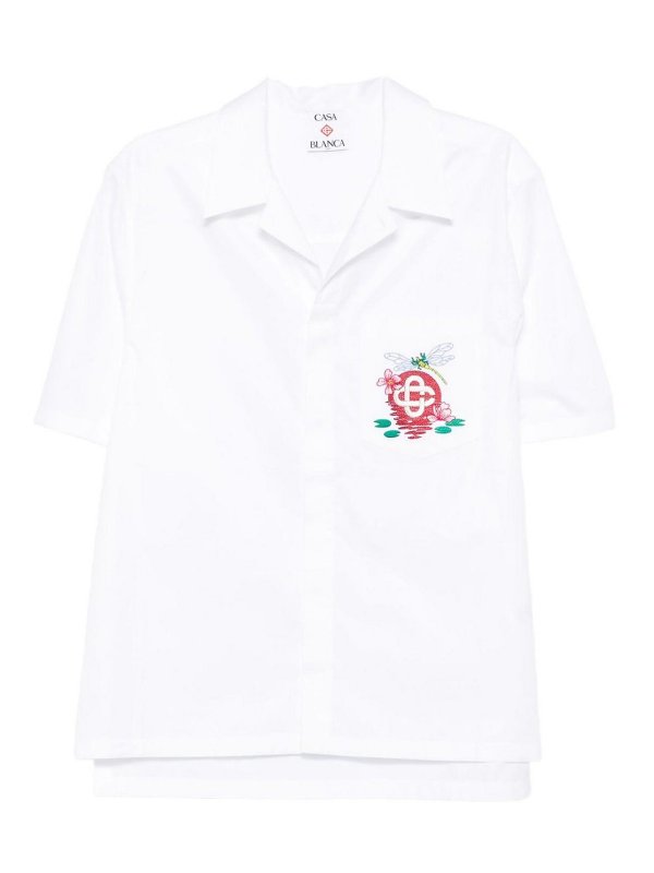CASABLANCA: camicie - Shirt a maniche corte logo