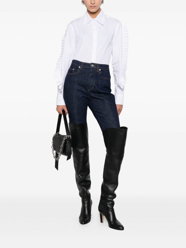 COPERNI: shirts online - Cotton Shirt With Pleated Details