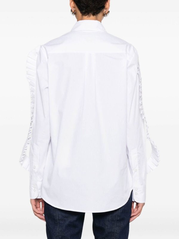 The Best Shops COPERNI: shirts - Cotton Shirt With Pleated Details