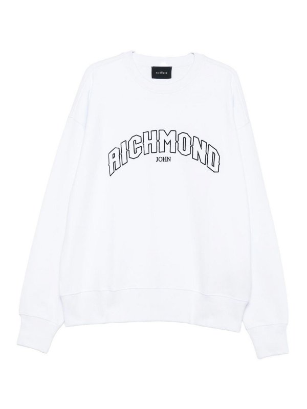 JOHN RICHMOND: スウェット＆セーター - スウェットシャツ/セーター - 白