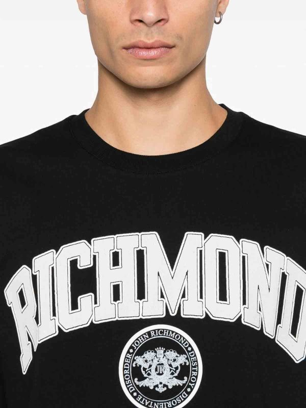 Long-Sleeved T-Shirt With Logo shop online: JOHN RICHMOND