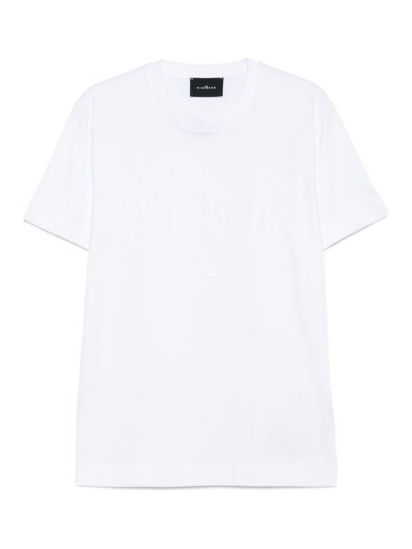 JOHN RICHMOND: crew necks - White Cotton Crew Neck T-Shirt