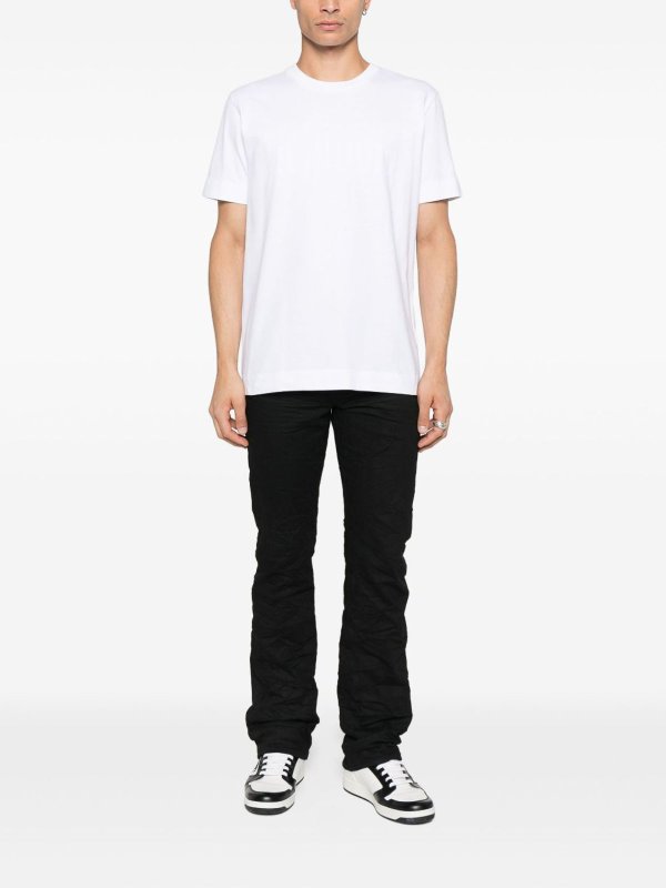 JOHN RICHMOND: crew necks online - White Cotton Crew Neck T-Shirt