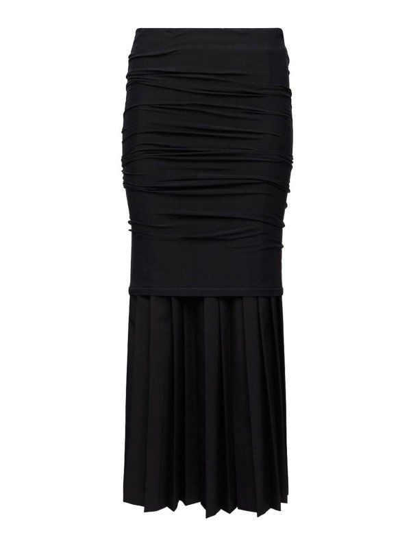 MM6 MAISON MARGIELA: Jupes midi et au genou - Jupe Midi - Noir