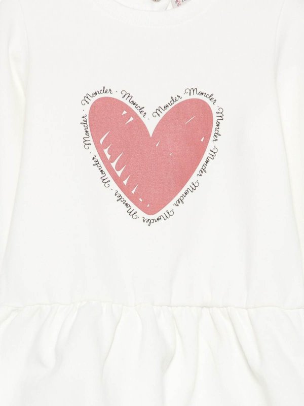 The Best Shops MONCLER: ニーレングスドレス - 膝丈ドレス - 白